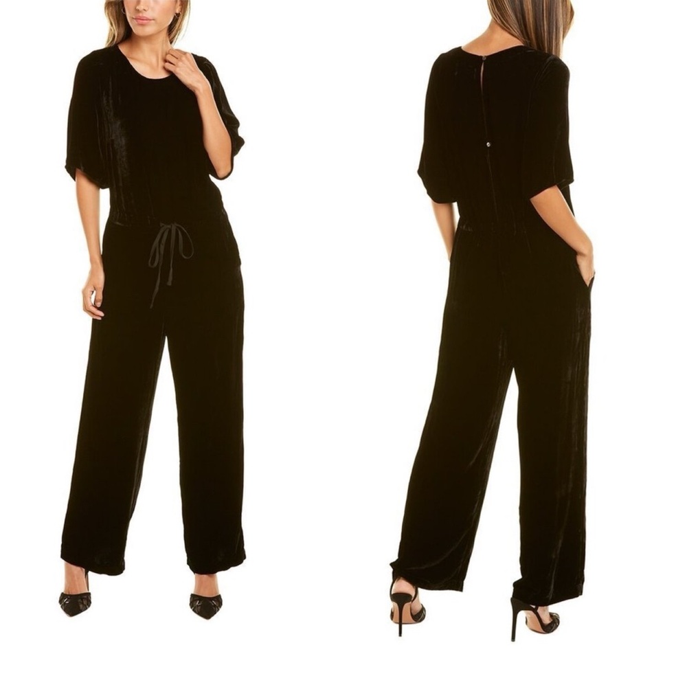 Velvet by Graham and Spencer Velvet/Silk Blend Sivan Jumpsuit